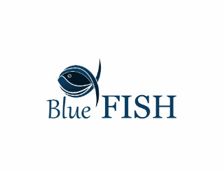 Projekt graficzny logo dla firmy online Blue Fish